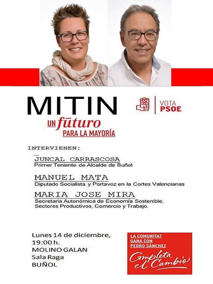 Elecciones 2015. Mitín Buñol
